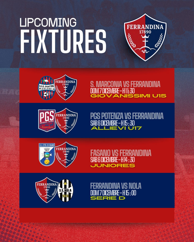 Dai Giovanissimi alla prima squadra,  il programma del weekend